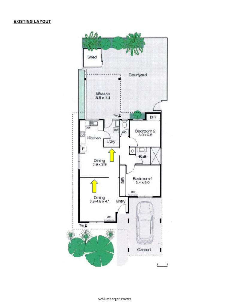 Existing Layout: Schlumberger-Private | PDF