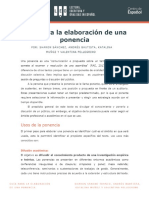 Guía para La Elaboración de Una Ponencia