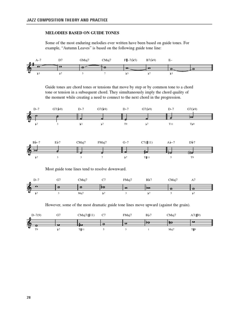 Guide Tones Counter Melody PDF Chord (Music) Classical Music