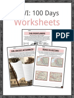 Sample WWI - 100 Days Offensive Worksheets PDF