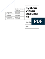 System Vision Docume NT: Case Study 3