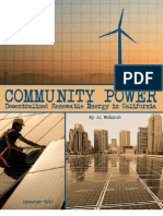 Community Power-Decentralized Renewable Energy in CA
