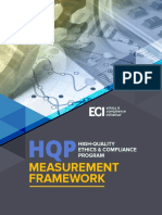 Measurement Framework: High-Quality Ethics & Compliance Program