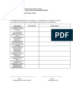 Pauta de Evaluación Actos Civicos