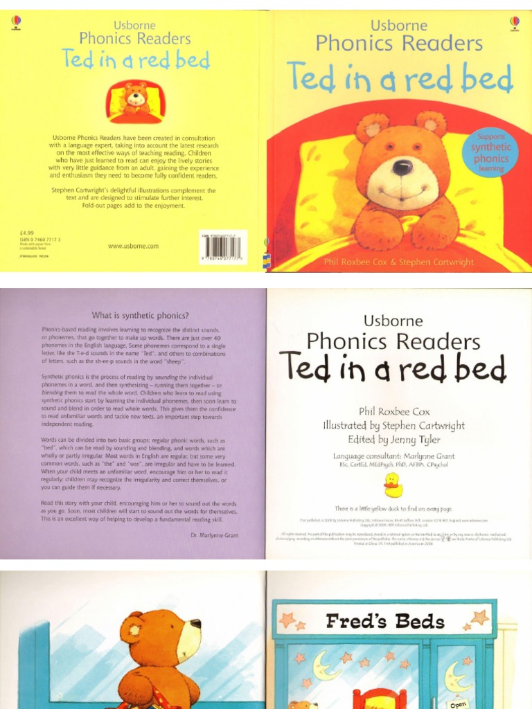 Ted in A Red Bed Usborne Phonics Readers PDF