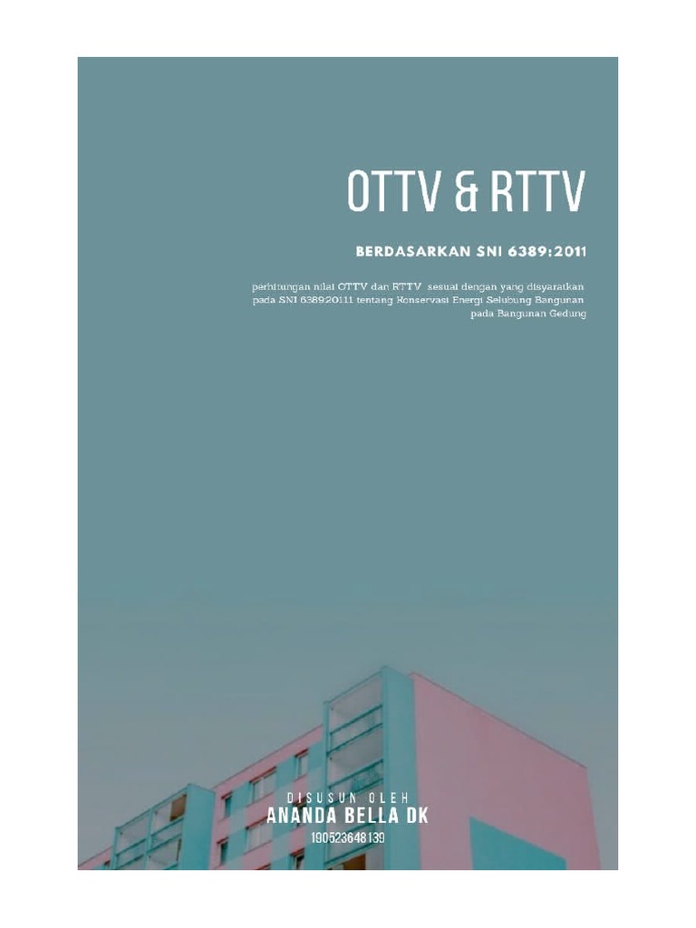 Perhitungan OTTV dan RTTV Bangunan | PDF