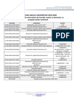 Structura Anului Universitar 2019-2020. HS 81 Din 04.04.2019 PDF
