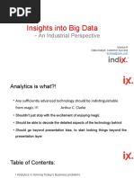 Insights Into Big Data: An Industrial Perspective