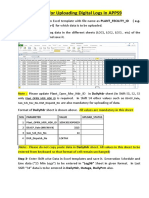 Steps For Uploading Digital Logs20 - Nov - 2019 PDF