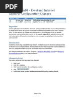 Using Webadi - Excel and Internet Explorer Configuration Changes