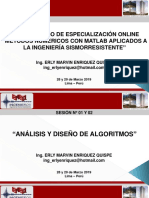 Algoritmos para ingeniería sísmica