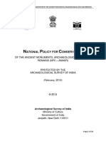 Ational Olicy For Onservation: of The Ancient Monuments, Archaeological Sites and Remains (NPC - Amasr)