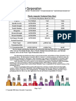 James Alexander Corporation: Plastic Ampoule Technical Data Sheet