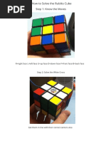 How To Solve The Rubiks Cube