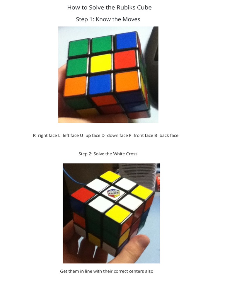 How To Solve The Rubiks Cube | PDF