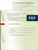 PRODUCT LINE LENGTH-Objectives