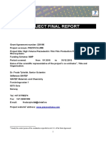 Project Final Report: Usually The Contact Person of The Coordinator As Specified in Art. 8.1. of The Grant Agreement