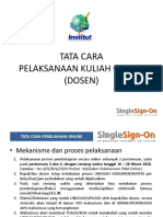 Tata Cara Pembelajaran Online (Modul Dosen) PDF