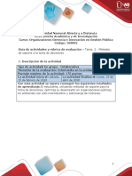 Guia de Actividades y Rúbrica de Evaluación Tarea 2 Métodos de Soporte A La Toma de Decisiones