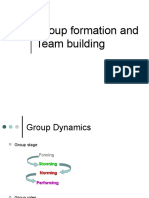 Group Formation and Team Building: Tuckman's Stages