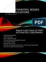 Port Authorities, Bodies and Associations: By: Caranzo, Gelaila