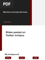 Machine Learning Interviews - Lessons From Both Sides - FSDL