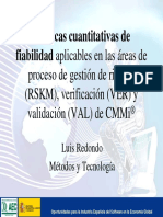 Técnicas de Fiabilidad en Gestión de Riesgos, Verificación y Validación de CMMI®.2006