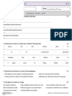 Evaluation Bilan Grammaire Ce1 PDF