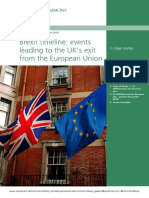 Brexit Timeline - Events - Leading To The UK's Exit - From The European Union - PDF