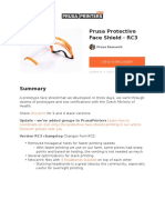 Prusa Protective Face Shield rc3 PDF
