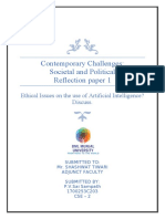 Contemporary Challenges: Societal and Political Reflection Paper 1