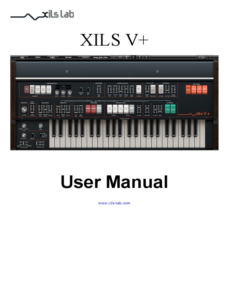 Xils V+: User Manual | PDF | Synthesizer | Pitch (Music)