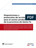 Disposiciones y Protocolos de Accio_n Para El Sector Productivo de La Provincia de Santa Fe