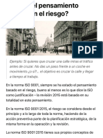 ¿Qué Es El Pensamiento Basado en El Riesgo?