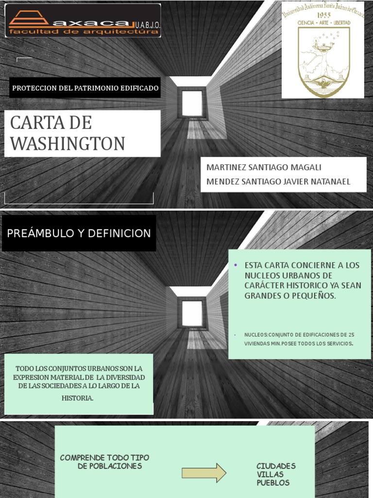Carta de Washington PDF Planificación urbana Science