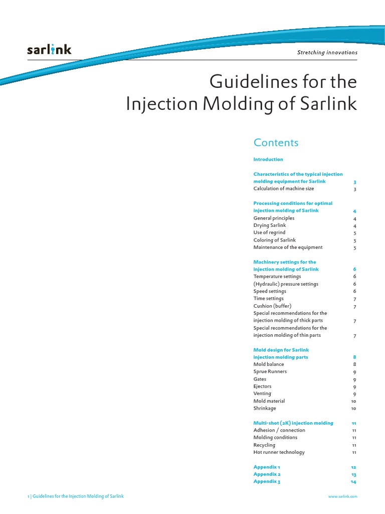 Link Injection Mold | PDF | Thermoplastic | Mechanical Engineering