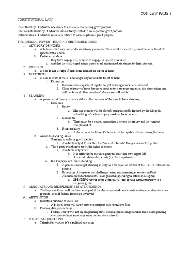 Conviser ConLawOutline Suspect Classification U.S. State