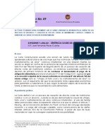 Corte Constitucional Comunicado No. 09 del 25 de febrero de 2020