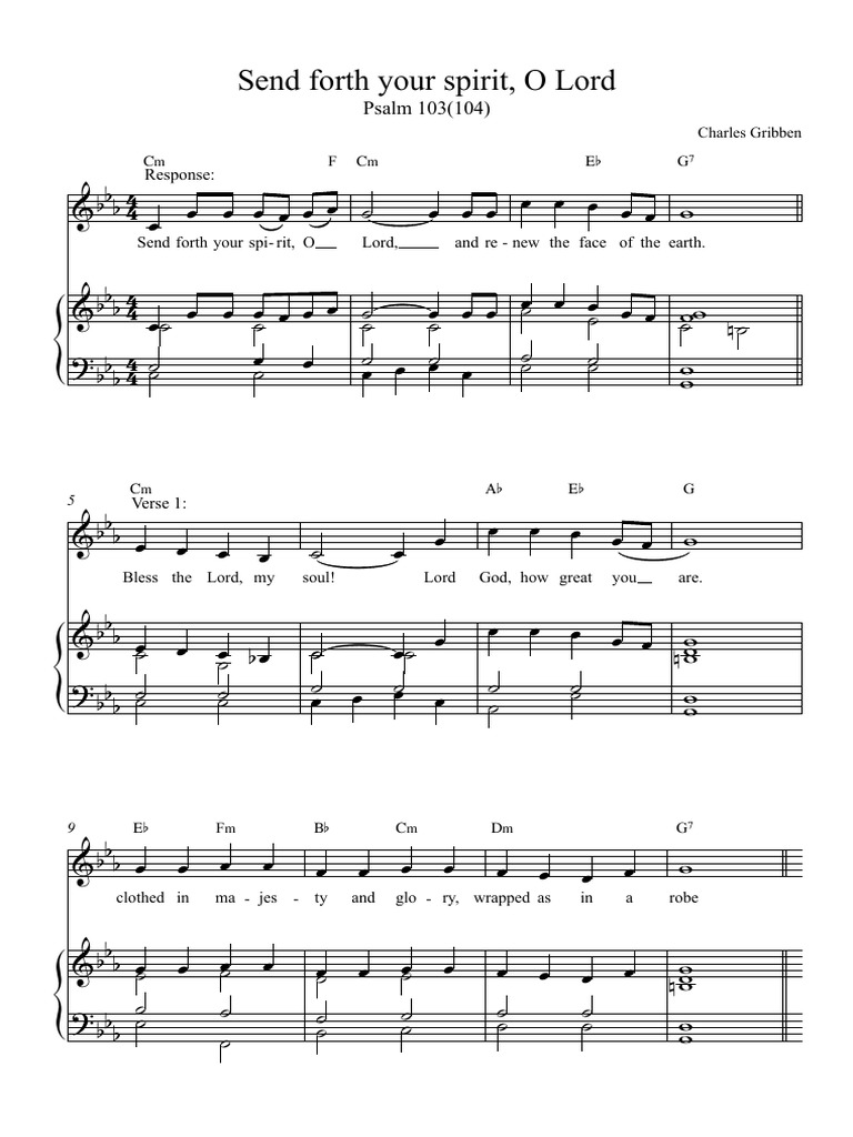 Send Forth Your Spirit, O Lord - Full Score PDF | PDF
