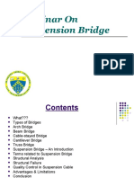 Seminar On Suspension Bridge