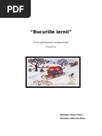 bucuriile  iernii proiect tematic