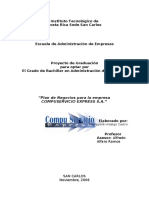 Plan de Negocios - Empresa COMPUSERVICIO EXPRESS S.A