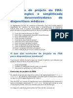 Controles de projeto da FDA