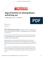 Angry Arizonians Are Abusing Waymo Self-Driving Cars