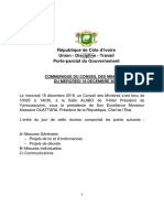 1576738190communique Du Conseil Des Ministres Du Mercredi 18 Decembre 2019 Plus Annexe PDF