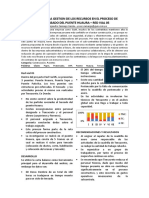 Análisis de La Gestión de Los Recursos en El Proceso de Postensado Del Puente Huaura - Red Vial 05 PDF