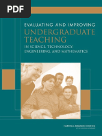 Evaluating and Improving Undergraduate Teaching PDF