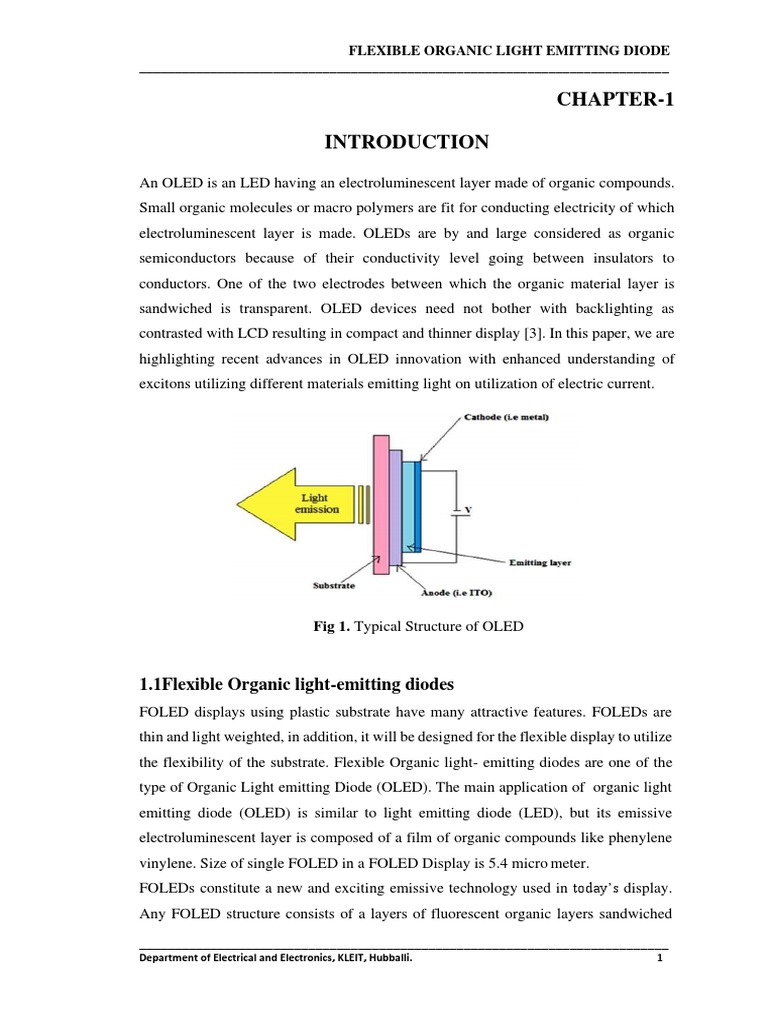 Seminar (FOLED) | PDF | Oled | Liquid Crystal Display