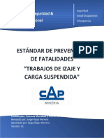 12 Estándar de Prevención de Fatalidades Trabajos de Izaje y Carga Suspendida. Rev1