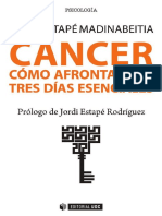 CÁNCER CÓMO AFRONTAR LOS TRES DÍAS ESENCIALES - Tania Estapé Madinabertia PDF